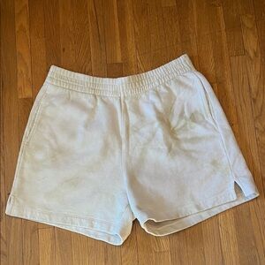 Reformation White Tie Dye Sweat Shorts